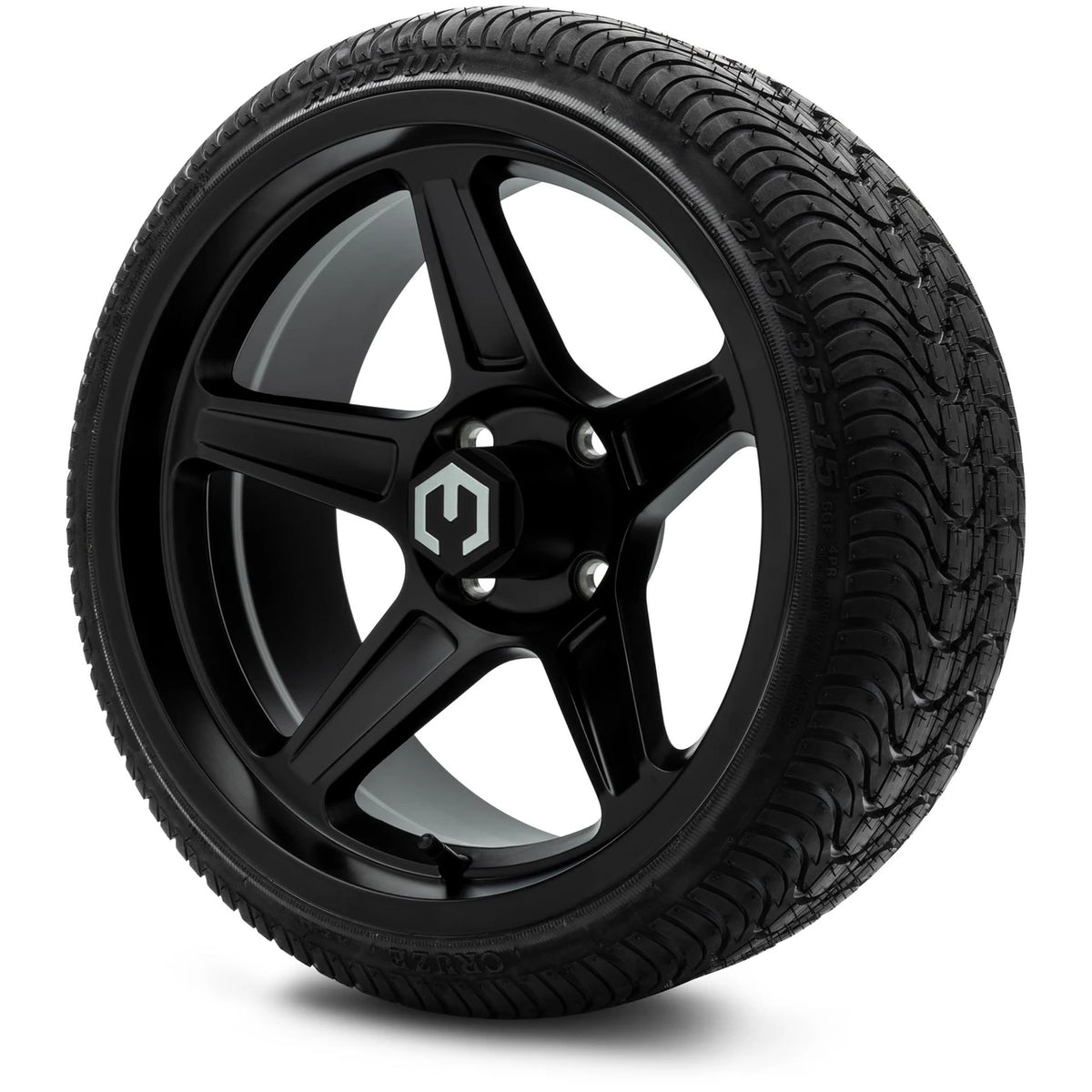 MODZ® 15" Drift Matte Black - Low Profile Tires and Wheels Combo
