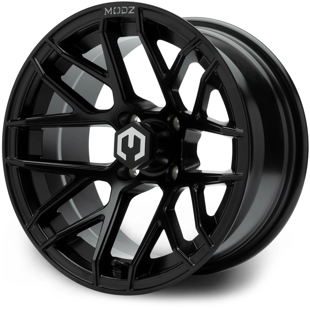 MODZ® 14" Matrix Matte Black Golf Cart Wheel