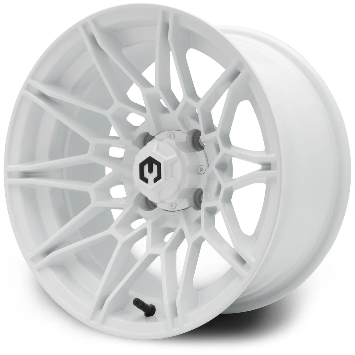 MODZ® 14" Galaxy Glossy White Golf Cart Wheel