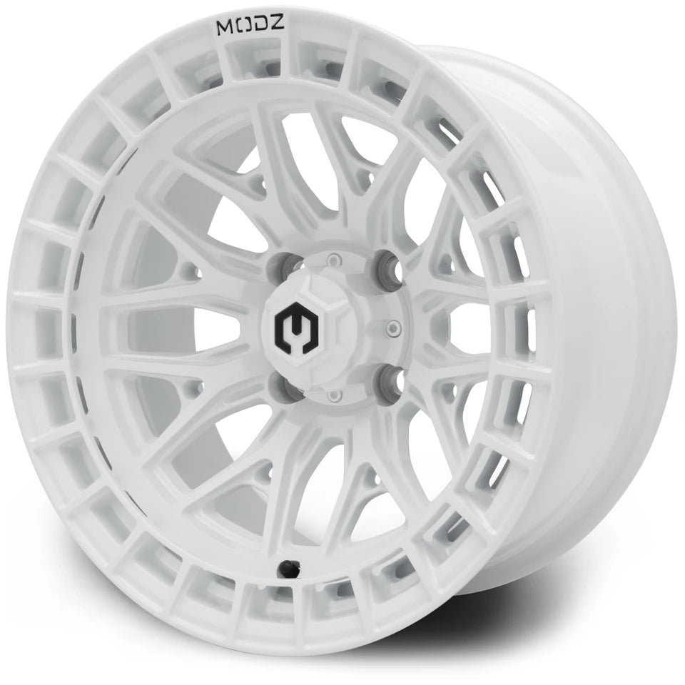 MODZ® 14" Torrent Glossy White Golf Cart Wheel