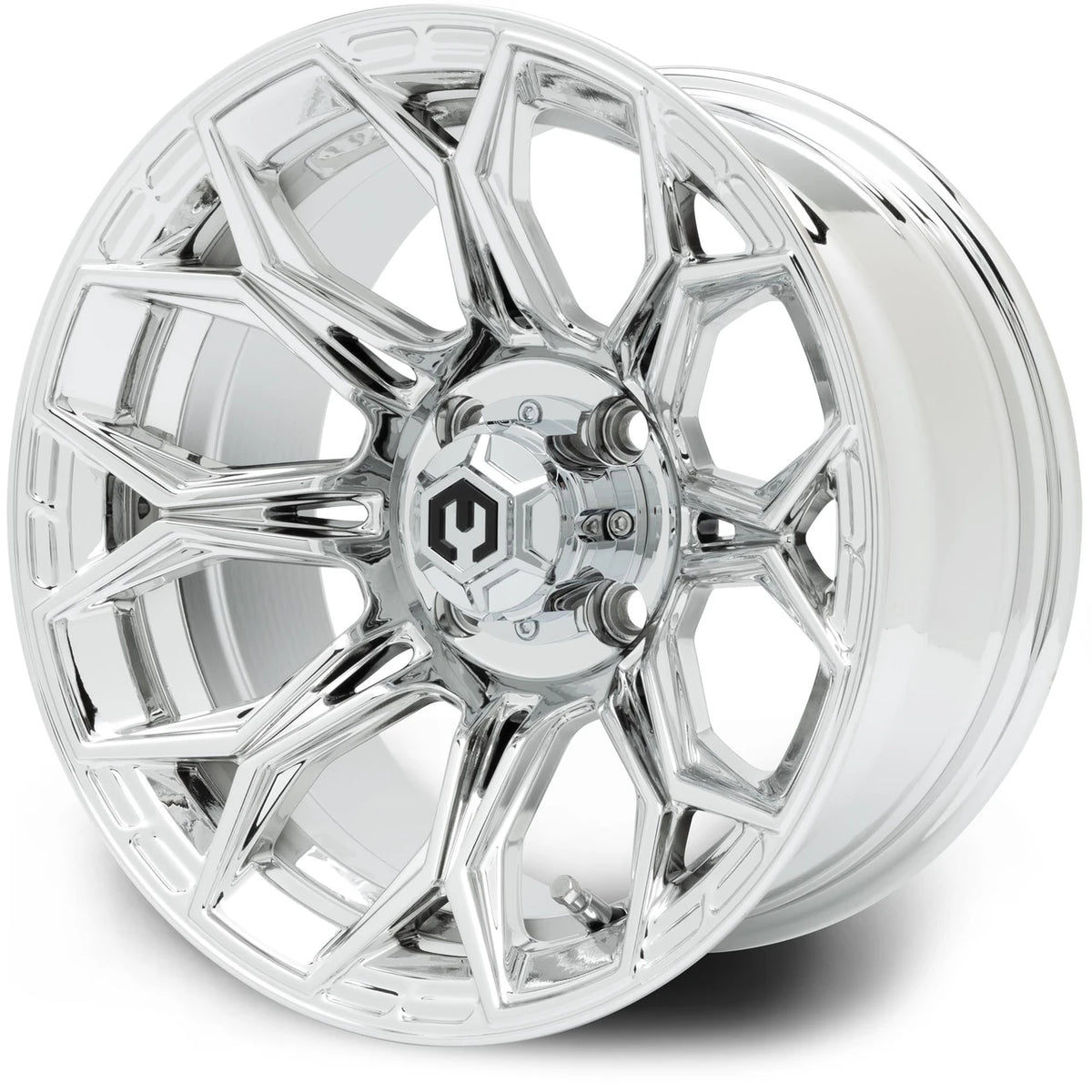 MODZ® 14" Halo Chrome Golf Cart Wheel