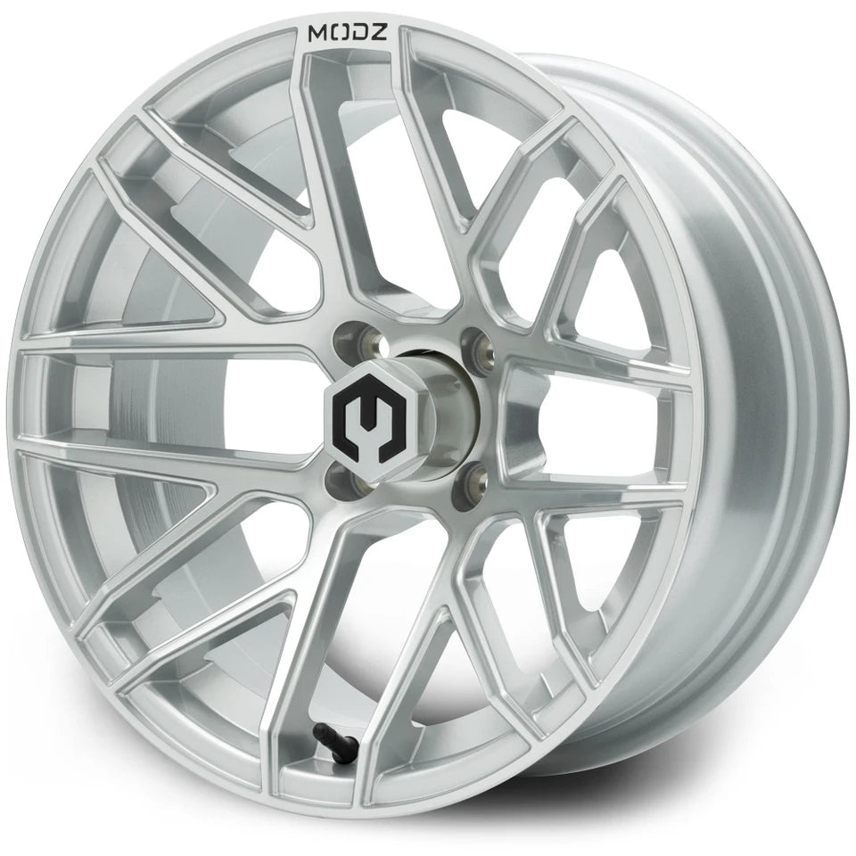 MODZ® 15" Matrix Silver Golf Cart Wheel