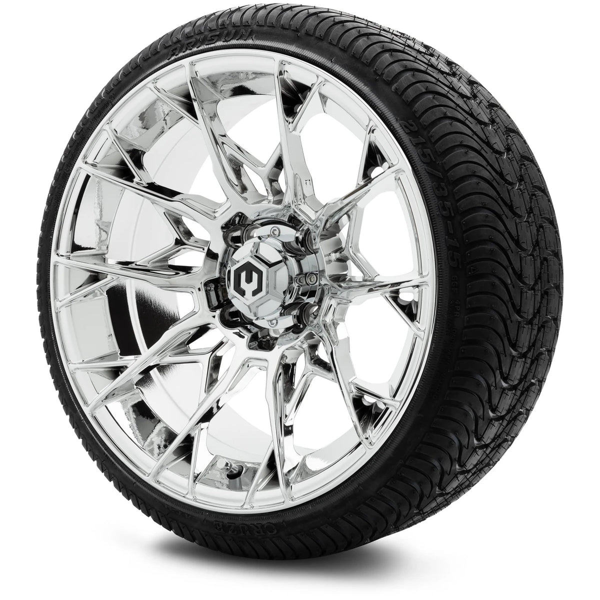 MODZ® 15" Chaos Chrome - Low Profile Tires and Wheels Combo