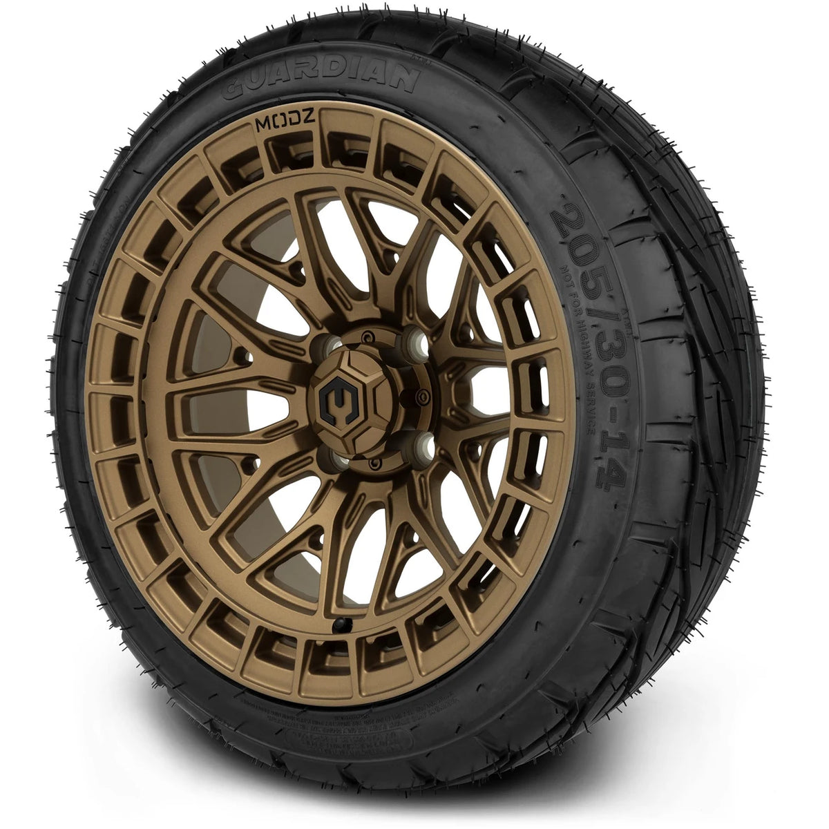 MODZ® 14" Torrent Matte Bronze - Low Profile Tires and Wheels Combo