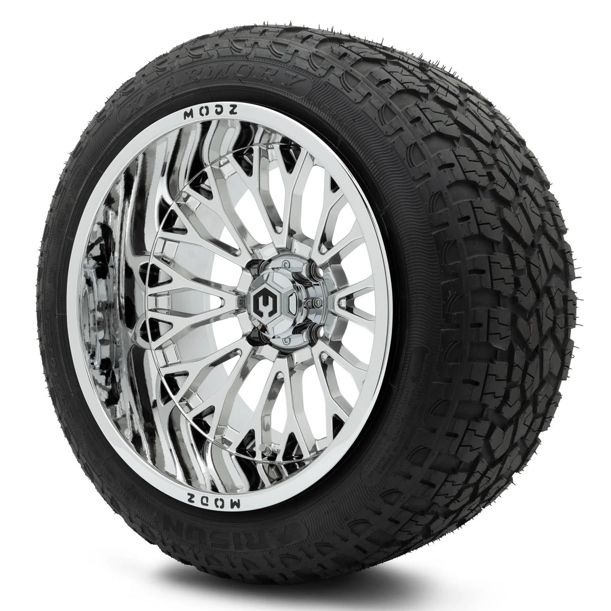 MODZ® 15x10" Convict Chrome - Lifted Tires and Wheels Combo