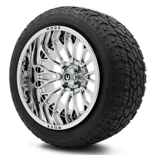MODZ® 15x10" Convict Chrome - Lifted Tires and Wheels Combo