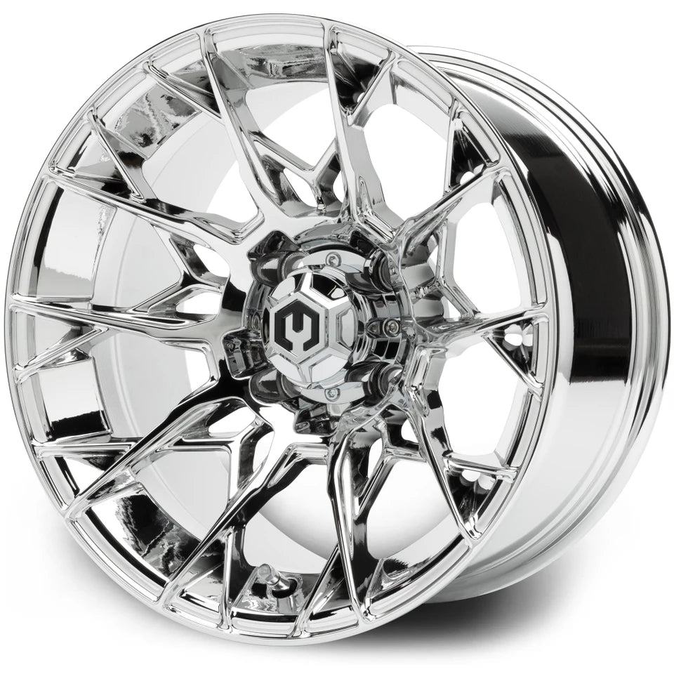 MODZ® 14" Chaos Chrome Golf Cart Wheel