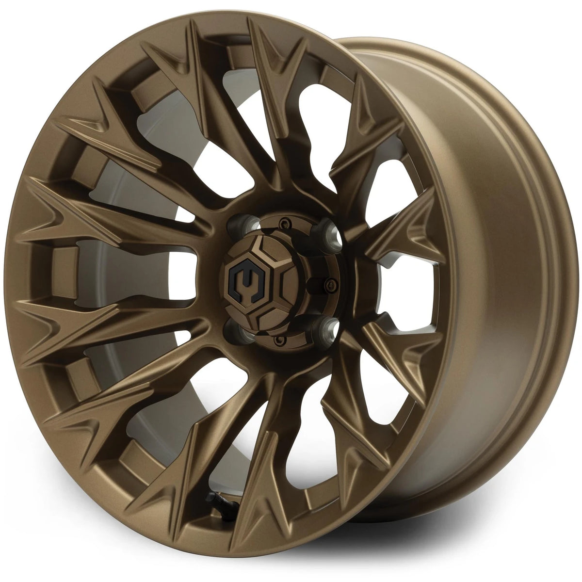 MODZ® 14" Falcon Matte Bronze Golf Cart Wheel