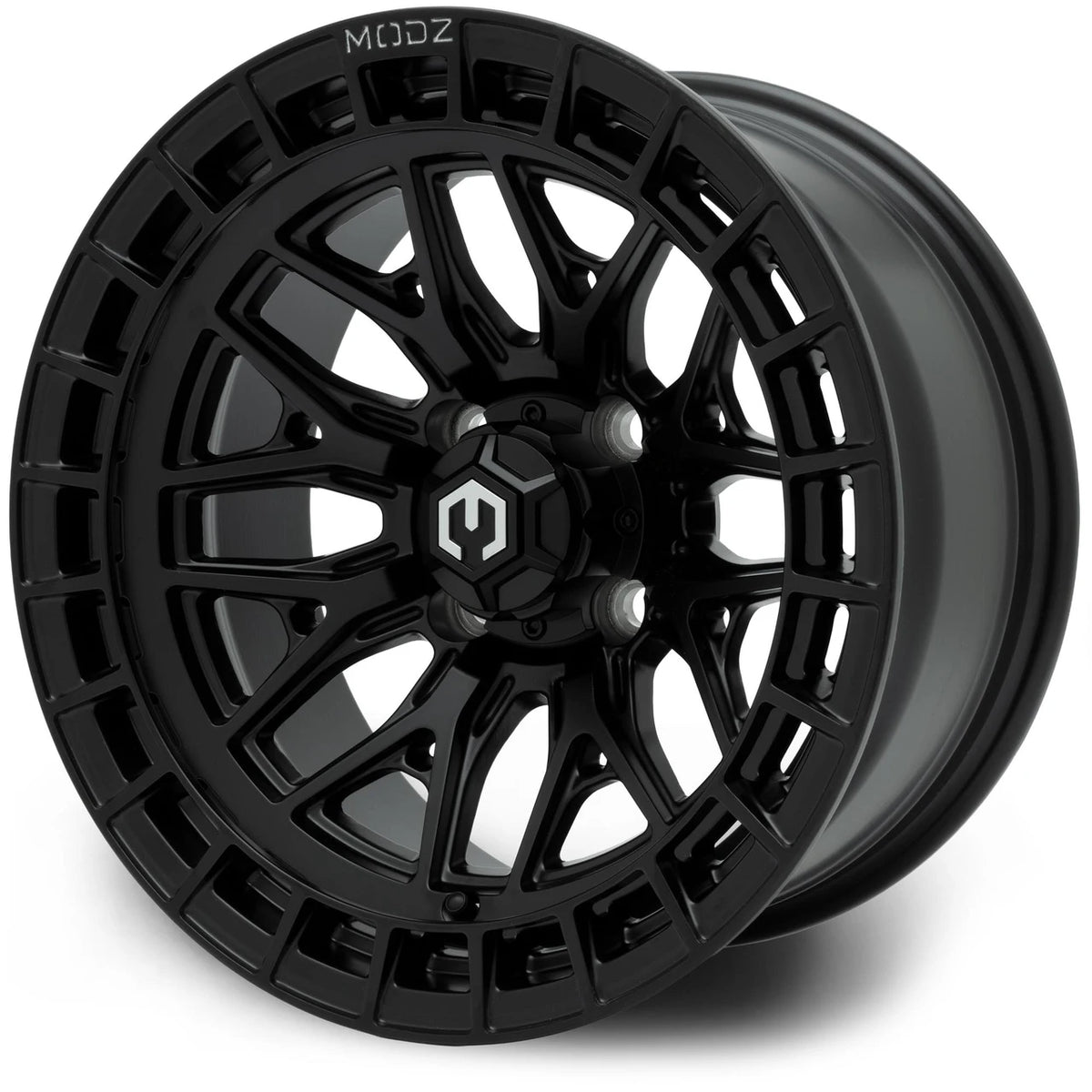 MODZ® 14" Torrent Matte Black Golf Cart Wheel