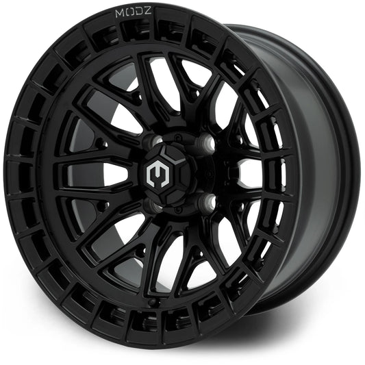 MODZ® 14" Torrent Matte Black Golf Cart Wheel