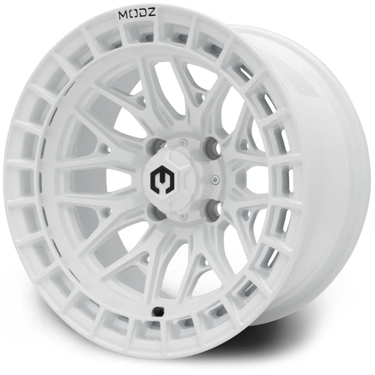 MODZ® 14" Torrent Glossy White Golf Cart Wheel