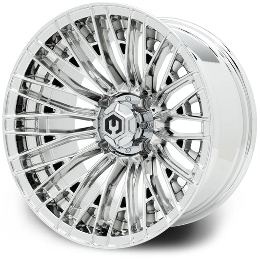 MODZ® 14" Reaper Chrome Golf Cart Wheel