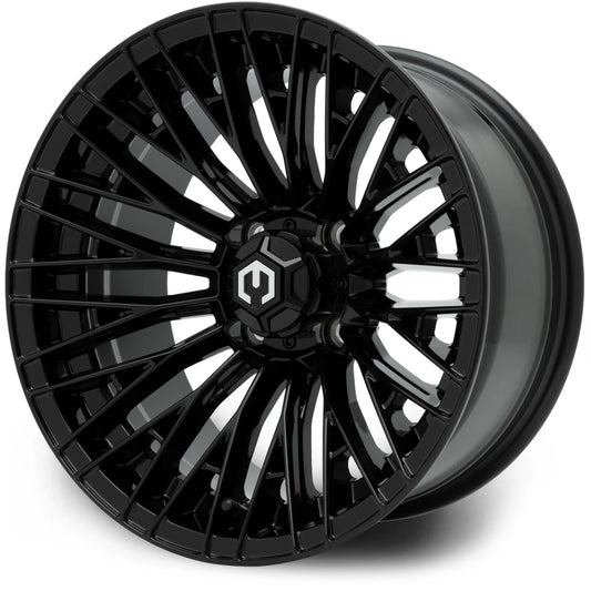 MODZ® 14" Reaper Glossy Black Golf Cart Wheel