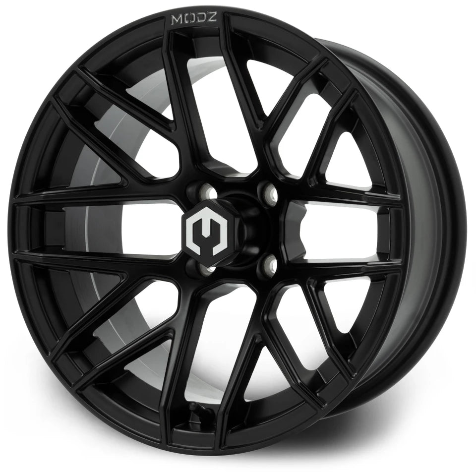 MODZ® 15" Matrix Matte Black Golf Cart Wheel