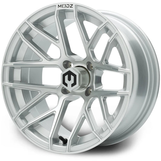 MODZ® 15" Matrix Silver Golf Cart Wheel
