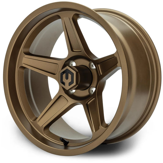 MODZ® 15" Drift Matte Bronze Golf Cart Wheel