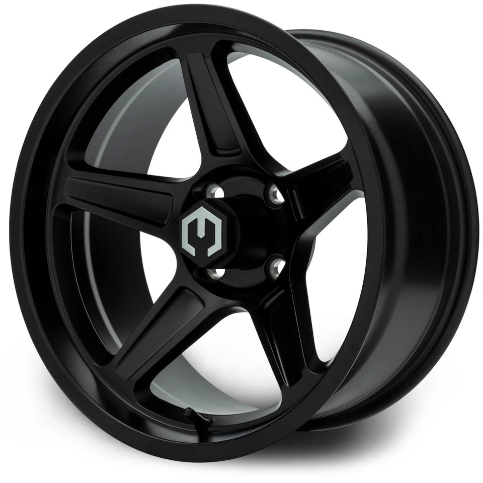 MODZ® 15" Drift Matte Black Golf Cart Wheel