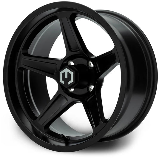 MODZ® 15" Drift Matte Black Golf Cart Wheel