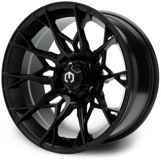 MODZ® 15" Matrix Glossy Black Golf Cart Wheel