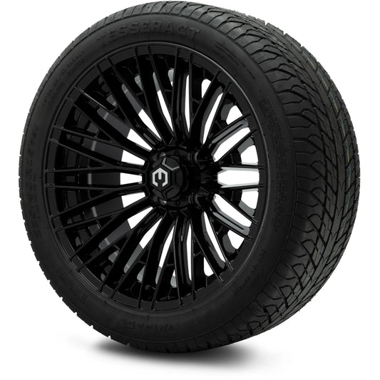 MODZ® 16" Reaper Glossy Black - Low Profile Tires and Wheels Combo