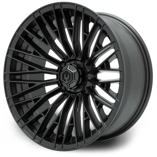MODZ® 16" Reaper Titanium Gunmetal Golf Cart Wheel