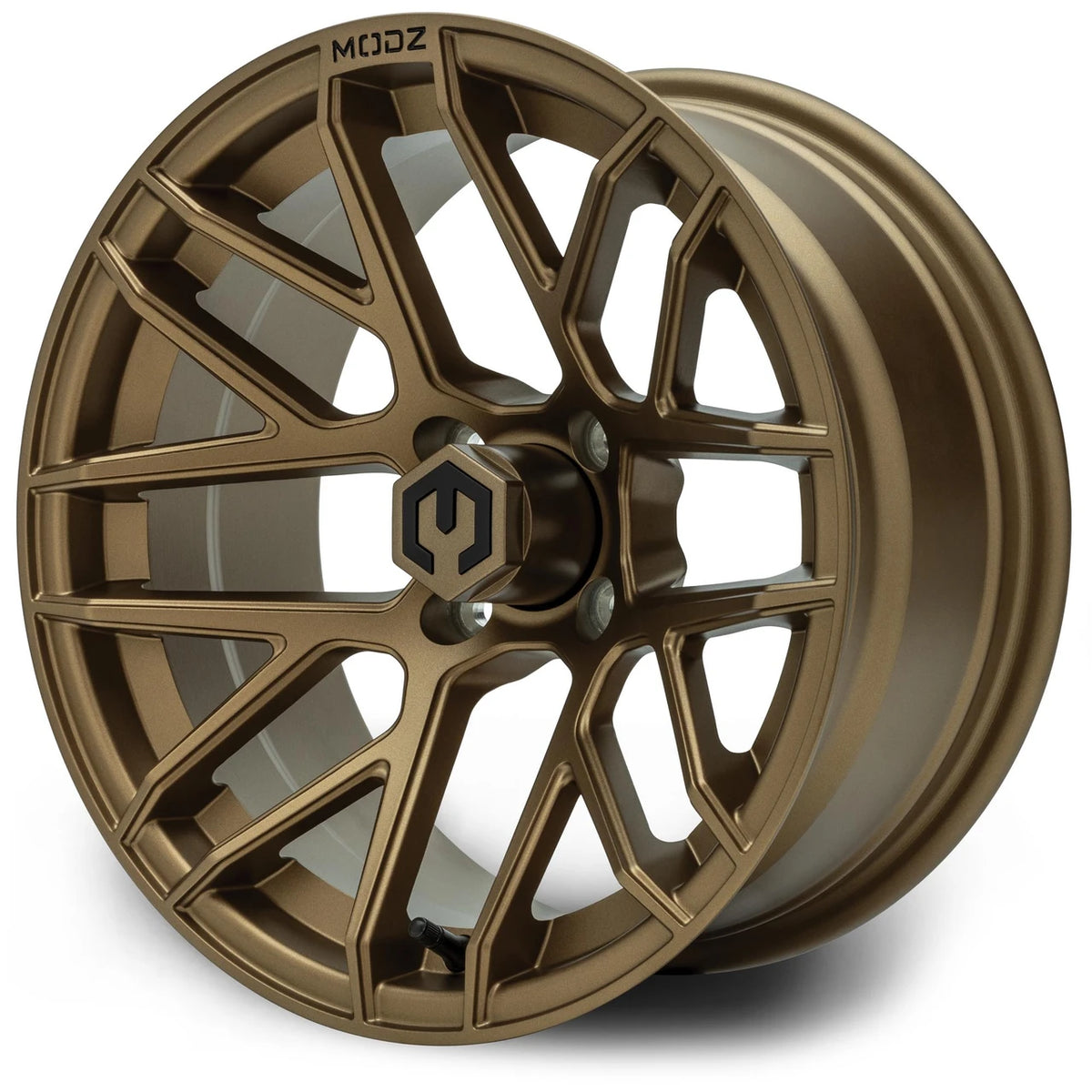 MODZ® 15" Matrix Matte Bronze Golf Cart Wheel