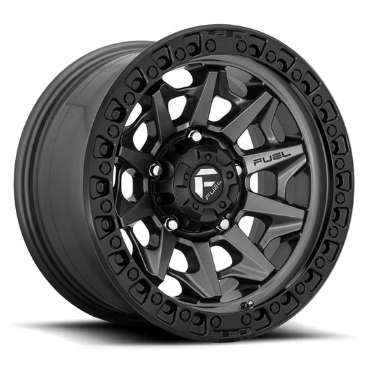 Fuel Off-Road Covert D716 Matte Gunmetal Wheels with Black Ring