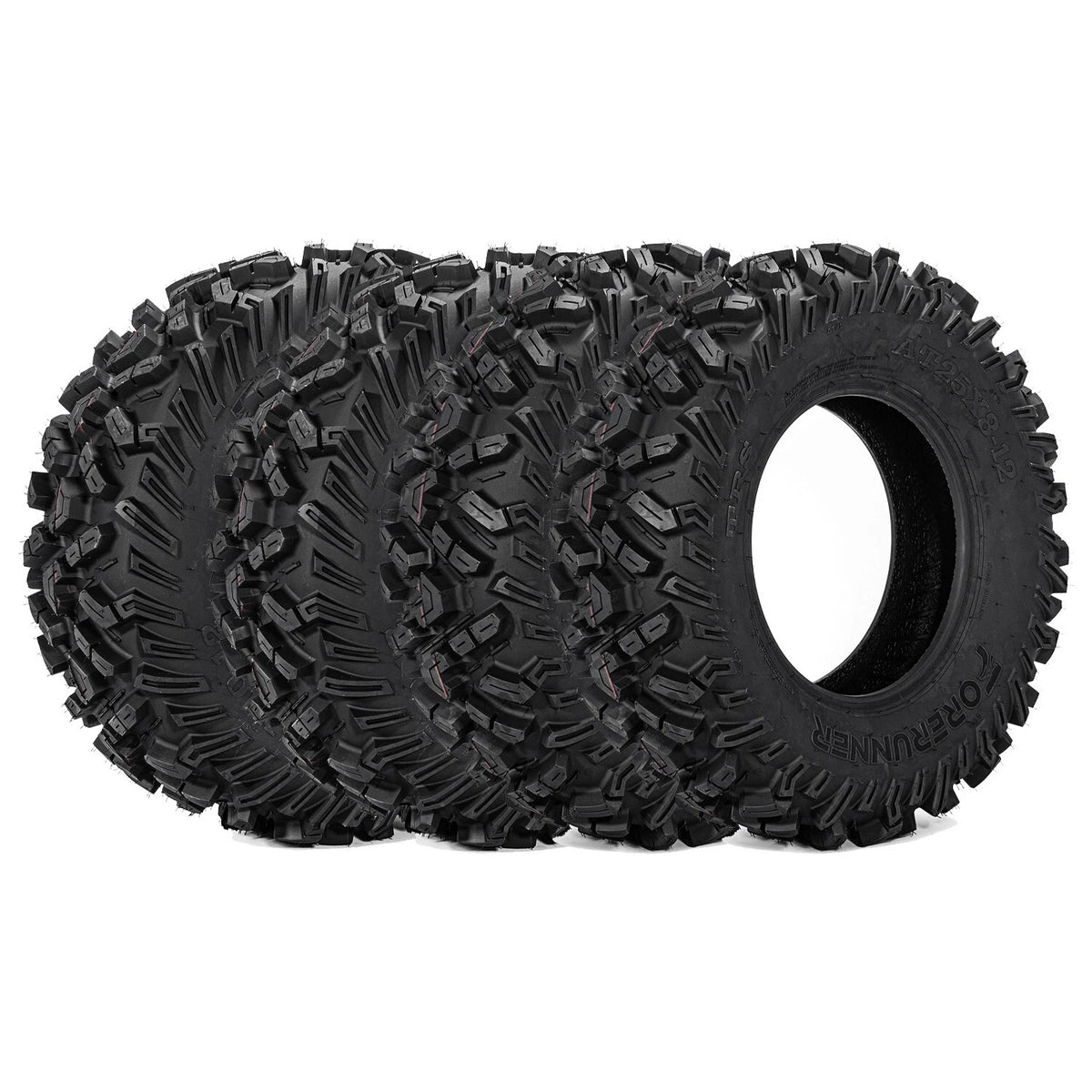 Set 4 25x10-12 25x8-12 6PR ATV UTV Tires 25x8x12 25x10x12 All Terrain Heavy Duty