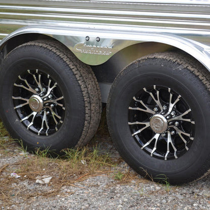 16X6 8-Lug on 6.5" Aluminum T07 Trailer Wheel - Black